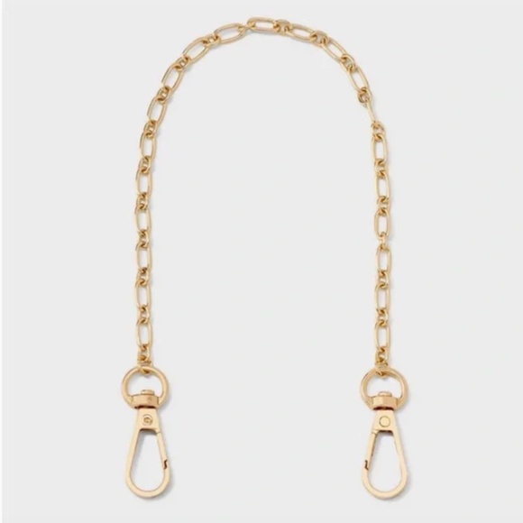 👑 A NEW DAY NWT Gold Chain Accessory Wristlet Phone Strap - Picture 1 of 9